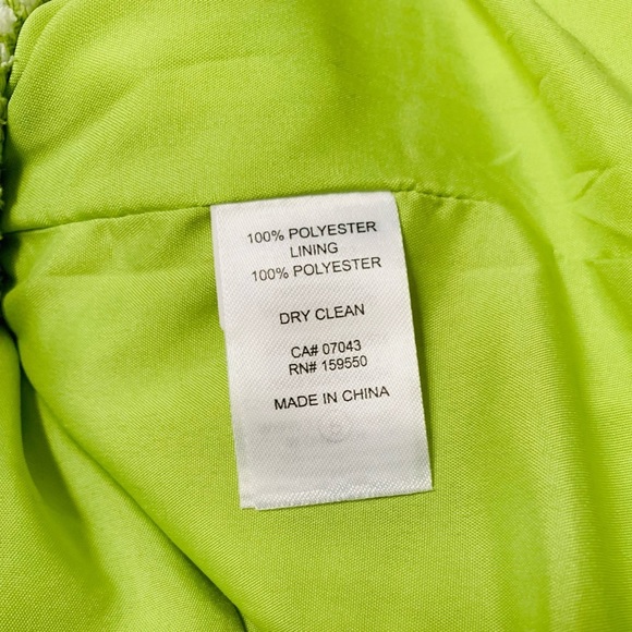 NWT House of Harlow 1960 Lime Green Houndstooth Blazer - Size Small - Picture 11 of 12